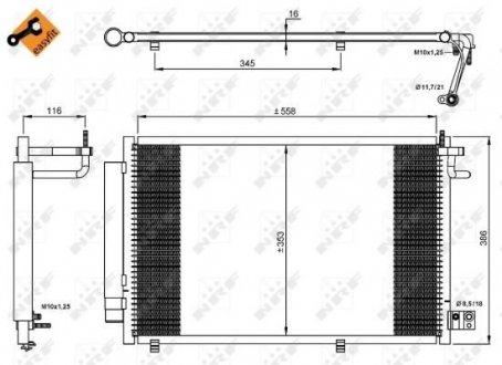 Радіатор кондиціонера NRF 35903