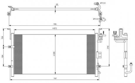 Радіатор кондиціонера NRF 35917