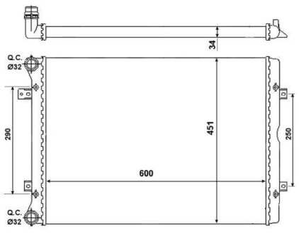 Радіатор охолоджування NRF 53022