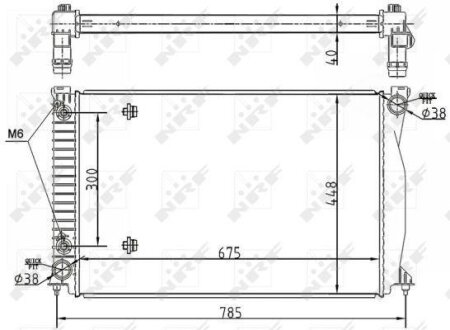 Радіатор охолоджування NRF 53105