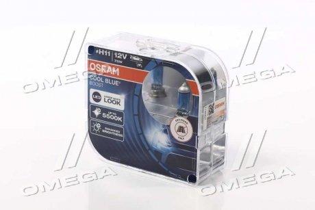 (к/т 2 шт) Автолампа (H11 12V 75W) OSRAM 62211CBB-HCB
