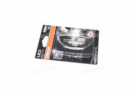 Лампа світлодіодна LED cool white 6000K 1шт (1W 12V SV8,5-8) OSRAM 6418DWP-01B