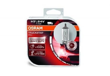 Автолампа H7 24V 70W 2шт OSRAM 64215TSP-HCB (фото 1)