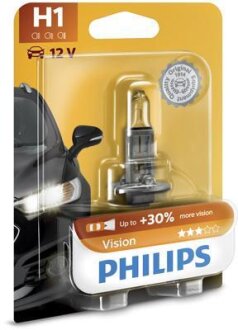 H1 Vision (+30%) 12V 55W P14,5s Blst. 1 pc. PHILIPS 12258PRB1