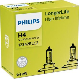 H4 LongerLife PHILIPS 12342ELC2