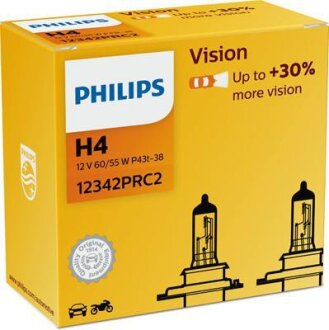 H4 Vision (+30%) 12V 60/55W P43t-38 PHILIPS 12342PRC2