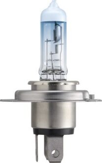 H4 WhiteVision ultra +60% (4200K)12V 60/55W Blst. 1 pc.(заміна 12342WHVB1) PHILIPS 12342WVUB1