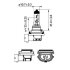 H8 12V 35W PGJ19-1 Blst. 1 pc. PHILIPS 12360B1 (фото 3)