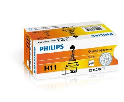 H11 Vision 12V 55W PGJ19-2 PHILIPS 12362PRC1