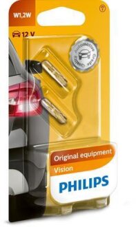 W1,2W 12V 1,2W W2X4,6d, Blst. 2 pc. PHILIPS 12516B2