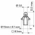 BAX 8,3/1,35 Black 12V 1.2W BAX8,3s/1,35 PHILIPS 12597CP (фото 3)