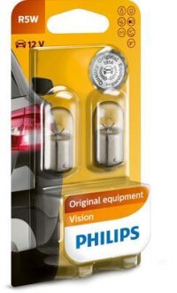 R5W 12V 5W BA15s, Blst. 2 pc. PHILIPS 12821B2