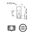 W5W 12V 5W W2,1X9,5d, Blst. 2 pc. PHILIPS 12961B2 (фото 3)