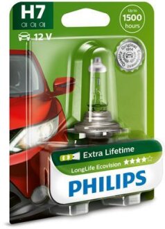 H7 LongLife Ecovision 12V 55W PX26d Blst. 1 pc. PHILIPS 12972LLECOB1