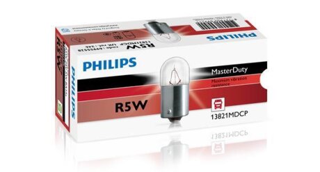 R5W MasterDuty 24V 5W BA15s PHILIPS 13821MDCP