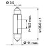 C5W 24V 5W SV8,5 11X35 PHILIPS 13844CP (фото 3)