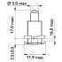 BAX 8,5d/2 Yellow 24V 1,2W B8,5d/2 PHILIPS 24029CP (фото 3)