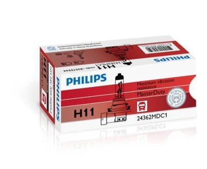 H11 MasterDuty 24V 70W PGJ19-2 PHILIPS 24362MDC1