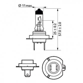 Лампа накаливания H7 Premium12V 55W PHILIPS 40607130