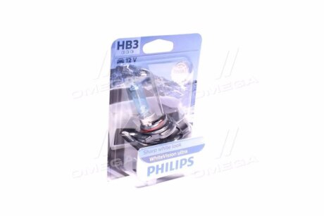 HB3 WhiteVision ultra +60% (3800K) B1 12V 60W P20d (заміна 9005WHVB1) PHILIPS 9005WVUB1