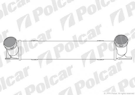 Радіатор интеркуллера Polcar 2001J81 (фото 1)