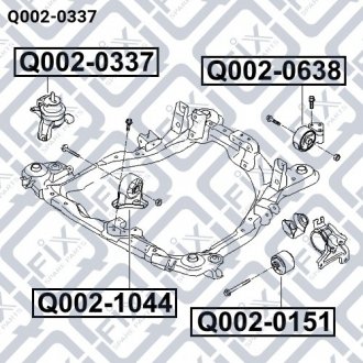 Подушка двигуна (гідравлічна) Q-fix Q0020337