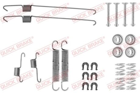 Комплект пружинок колодок ручного гальма QUICK BRAKE 105-0001