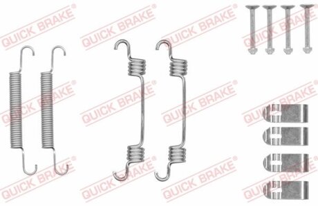 Комплект пружинок колодок ручного гальма QUICK BRAKE 105-0044