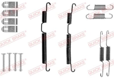 Комплект пружинок колодок ручного гальма QUICK BRAKE 105-0045