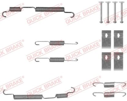 Комплект пружинок колодок ручного гальма QUICK BRAKE 105-0050