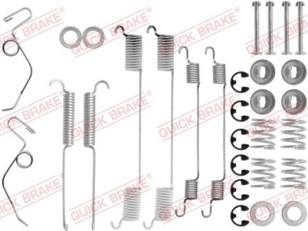 Комплект пружинок колодок ручника Ford Transit 86-91 (254x70) QUICK BRAKE 105-0642