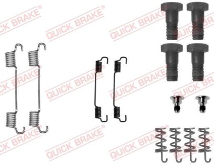 Комплект пружинок колодок ручного гальма QUICK BRAKE 105-0716
