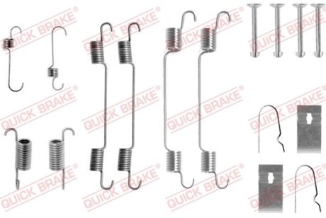 Комплект пружинок колодок ручного гальма QUICK BRAKE 105-0722