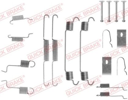 Комплект пружинок колодок ручного гальма QUICK BRAKE 105-0742