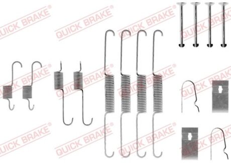 Комплект пружинок колодок ручного гальма QUICK BRAKE 105-0782