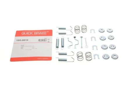 Комплект пружинок колодок ручного гальма QUICK BRAKE 105-0810