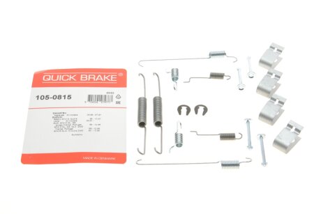 Комплект пружинок колодок ручного гальма QUICK BRAKE 105-0815