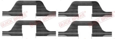 Планка супорта (заднього) прижимна (к-кт) VW Golf III/IV/Seat Toledo 91- (Lucas QUICK BRAKE 109-1263
