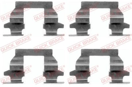 Планка супорта (заднього) прижимна (к-кт) Nissan X-Trail 01- (Akebono) QUICK BRAKE 109-1625