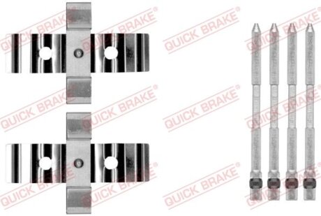 Планка супорта (переднього) прижимна (к-кт) Renault Clio 2.0 16V 06- (Brembo) QUICK BRAKE 109-1848