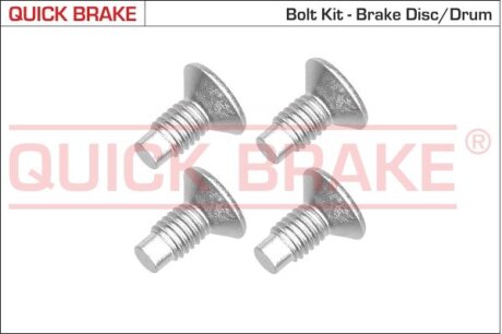 Комплект болтів гальмівного диску/барабану QUICK BRAKE 11663K
