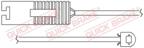 Датчик зносу гальмівних колодок QUICK BRAKE WS 0106 A