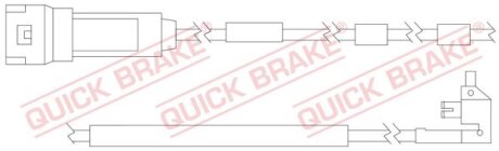 Датчик зносу гальмівних колодок QUICK BRAKE WS 0129 A