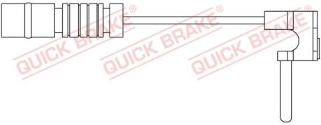 Датчик зносу гальмівних колодок (передніх) MB A-class (W168)/E-class (W210) -0 QUICK BRAKE WS 0171 A