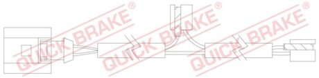 Датчик зносу гальмівних колодок (передніх) VW Touareg 02-10/ Audi Q7 06-15 (L= QUICK BRAKE WS 0225 A