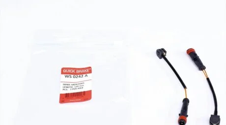 Датчик зносу гальмівних колодок MB E-CLASS (W212) E 63 AMG (212.077) 12-2009 - QUICK BRAKE WS 0242 A