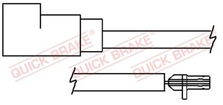 Датчик зносу гальмівних колодок QUICK BRAKE WS 0257 A