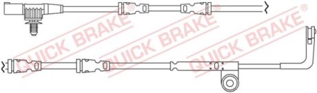 Датчик зносу гальмівних колодок QUICK BRAKE WS 0261 A