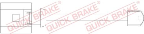 Датчик зносу гальмівних колодок (задніх) VW Touareg 3.0-4.2 10- (L=140mm) К-кт QUICK BRAKE WS 0310 A
