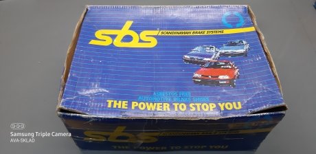 Колодки тормозные барабанные SBS SBS576